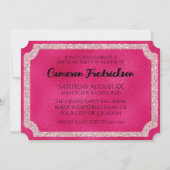 Pink VIP Event Ticket Einladung (Rückseite)