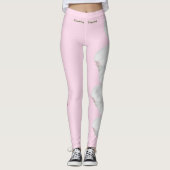 Pink Virginia Blühende Dogwood Staat Leggings (Vorderseite)