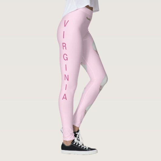 Pink Virginia Blühende Dogwood Staat Leggings (Rechts)