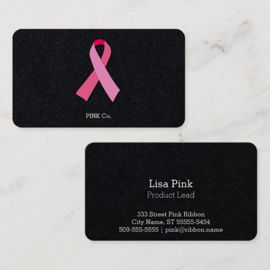 Pink Visitenkarte (Vorne/Hinten)