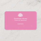 Pink-Visitenkarte Visitenkarte (Rückseite)