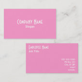 Pink-Visitenkarte Visitenkarte (Vorne/Hinten)