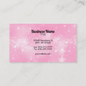 Pink-Visitenkarten mit individuell anpassbarem But Visitenkarte (Rückseite)