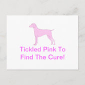 Pink Vizsla Postkarte (Vorderseite)