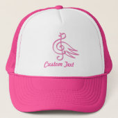 Pink-Vogel-LKWhut Truckerkappe (Vorderseite)