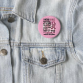 Pink Volleyball Brustkrebs Bewusstsein Button (Beispiel)