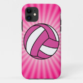 Pink Volleyball Case-Mate iPhone Hülle (Rückseite)