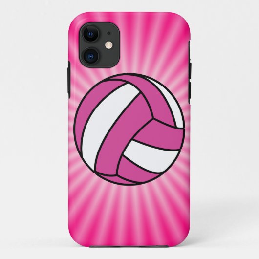 Pink Volleyball Case-Mate iPhone Hülle (Rückseite)