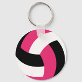 Pink Volleyball Keychains Bulk Cheap Girls Player Schlüsselanhänger (Rückseite)