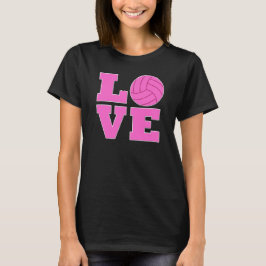 Pink Volleyball Liebe FrauenT - Shirt