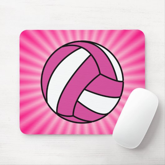 Pink Volleyball Mousepad (Mit Mouse)