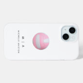 Pink Volleyball Personalisiert Case-Mate iPhone Hülle (Rückseite (Horizontal))