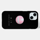 Pink Volleyball Personalisiert Case-Mate iPhone Hülle (Rückseite (Horizontal))