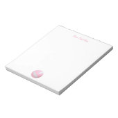 Pink Volleyball Personalisiert Notepad Notizblock (Rotiert)