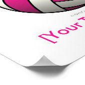 Pink Volleyball Poster (Ecke)