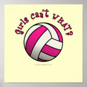 Pink Volleyball Poster (Vorne)