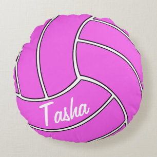 Pink-Volleyball-Rundwurfkissen Rundes Kissen