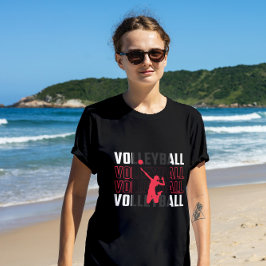 Pink Volleyball Spike T Shirt