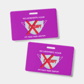 Pink | VORAUSSETZUNG FÜR DIE OBERFLÄCHENMASKE Ausweis (Vorder- & Rückseite)