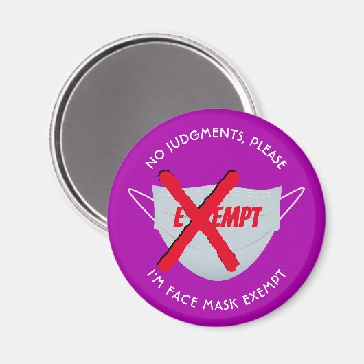 Pink | VORAUSSETZUNG FÜR DIE OBERFLÄCHENMASKE Magnet (Vorderseite/Rückseite)