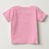 Pink-Vorlage für Bild und Skript Baby T-shirt (Rückseite)