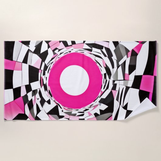 Pink Vortex: Ein karger Abstieg Strandtuch (Vorderseite)