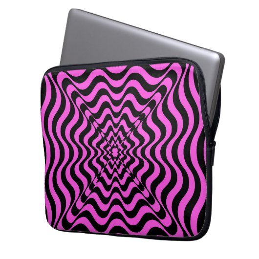 Pink-Vortex-Sneakers Laptopschutzhülle (Vorderseite Links)