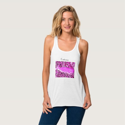 Pink Wal Pink Panzerspitze Tank Top (Vorderseite Vollansicht)