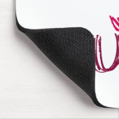 PINK WALK JOG RUN (Schriftart SCRIBBLE) Mousepad (Ecke)