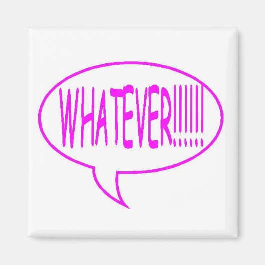 Pink, was auch immer die Sprechblase ist Magnet (Vorne)