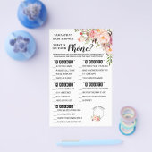 Pink Was auf Ihrer Handy-Duschkarte steht Flyer (Einzeln)