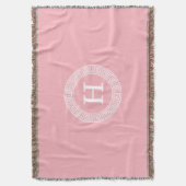 Pink, was für ein erstes Monogramm für den griechi Decke (Vorderseite Vertikal)