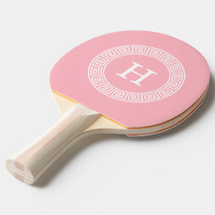Pink, was für ein erstes Monogramm für den griechi Tischtennis Schläger