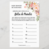 Pink Was ist in der Windeln Tasche Duschkarte Flyer (Hinten)