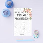 Pink Was ist in der Windeln Tasche Duschkarte Flyer (Einzeln)