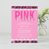 Pink-Wäsche-Duschen-Einladung Einladung (Stehend Vorderseite)