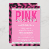 Pink-Wäsche-Duschen-Einladung Einladung (Vorne/Hinten)