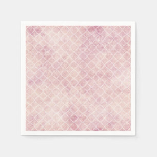 Pink Wasserfarbe Abstrakt Pastete Serviette