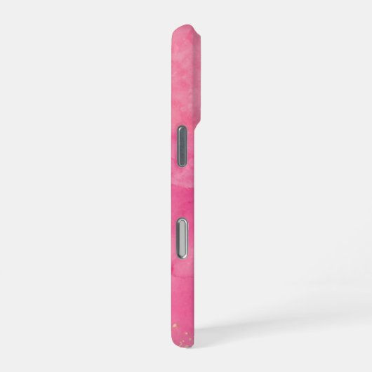 Pink Wasserfarbe Linktree | iPhone Hülle (Rechte Seite)