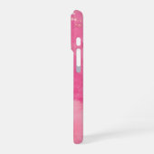 Pink Wasserfarbe Linktree | iPhone Hülle (Linke Seite)