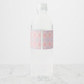 pink wasserflaschenetikett (Rückseite)
