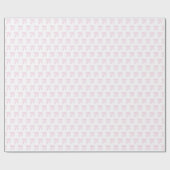 Pink Water Color Bow Wrapping Paper Geschenkpapier (Flach)