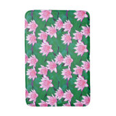 Pink Water Lilie auf einem Teich Badematte (Vorderseite Vertikal)