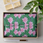 Pink Water Lilie auf einem Teich Seidenpapier (Geschenk)