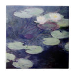 Pink Water-Lilies: 1897-99 von Monet Fliese<br><div class="desc">Vintages beeindruckendes Bild "Pink Water-Lilies: 1897-99" von Claude Monet.</div>