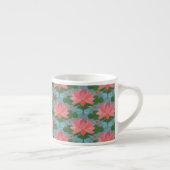 Pink Water Lilies and Dragonflies Espresso Tasse (Rechts)