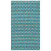 Pink Water Lilies Blassblauer Libellen Aquamarin Tischdecke (Vorderseite)