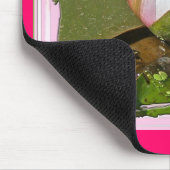 Pink Water-Lily Bud Mousepad (Ecke)