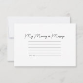 Pink Water Lily Flower Share a Memory Funeral  Mitteilungskarte (Rückseite)