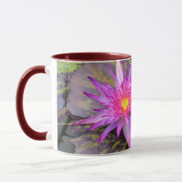 Pink Water Lily Flower Tasse